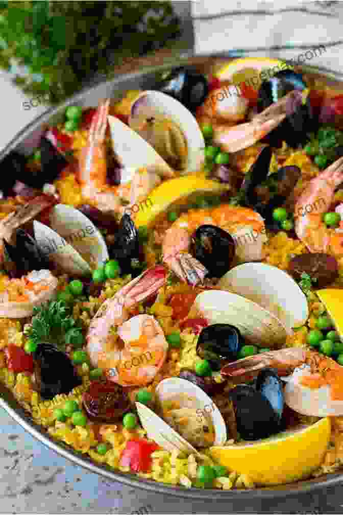 A Delicious Paella Dish With Seafood, Vegetables, And Saffron Recipes For Paella: Start Preparing Paella Recipes In Your Kitchen