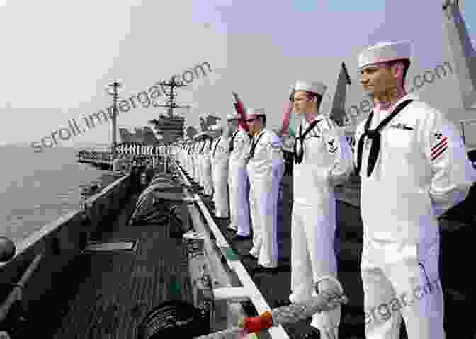 A Group Of Sailors Standing On The Deck Of A Warship, Looking Out To Sea. My Twenty: A Naval Adventure