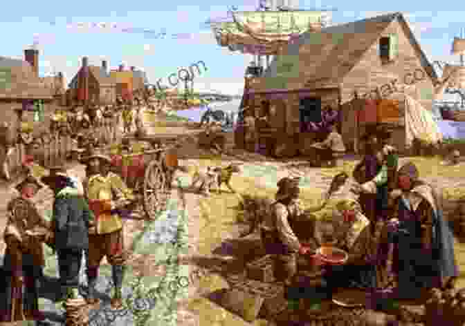 A Painting Depicting The Daily Life Of Colonists In 18th Century America Sweet Land Of Liberty: Old Times In The Colonies