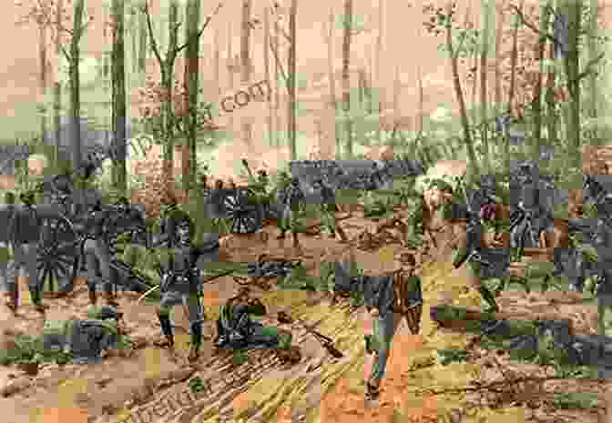 A Panoramic View Of The Battle Of Shiloh, Depicting The Fierce Fighting Between Union And Confederate Forces. The Shiloh Campaign (Civil War Campaigns In The West 1)