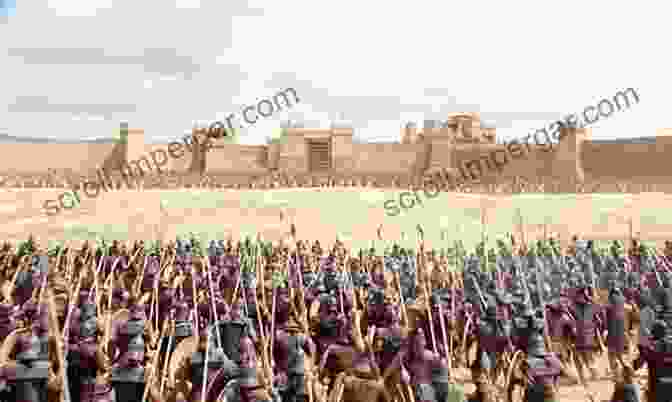 A Panoramic View Of The Siege Of Troy, With The Trojan Walls And Greek Ships Engaged In Battle. Prometheus (Gods And Heroes Of The Ancient World)