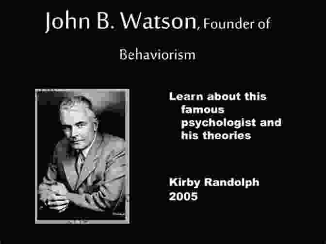 A Photo Of John B. Watson, The Founder Of Behaviorism, Conducting An Experiment With A Child. Psychology As The Behaviorist Views It