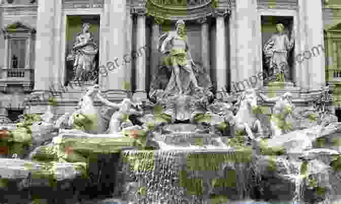 A Serene And Opulent Ancient Roman Garden, With Marble Statues, Fountains, And Lush Greenery. Landscape And Garden Design: Lessons From History