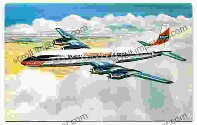 A Vintage Braniff Airways Poster Featuring A Colorful Jetliner Soaring Over A Tropical Landscape. Braniff Airways: Flying Colors (Images Of Modern America)