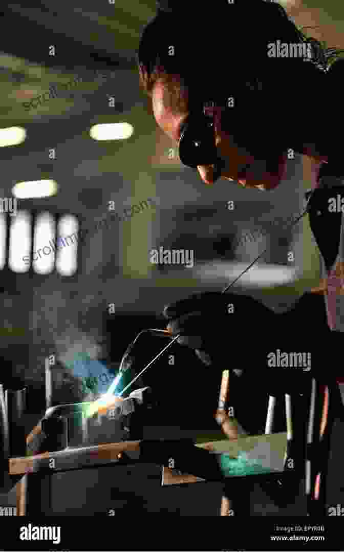 Black And White Photo Of A Woman Wearing Welding Gear And Holding A Welding Torch, Surrounded By Metal Beams And Machinery In A Shipyard. Holding The Home Front: The Women S Land Army In The First World War