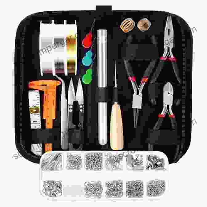 Image Of Various Tools And Supplies For Bead Jewelry Making Bead Jewelry Making For Beginners: Step By Step Instructions For Beautiful Designs