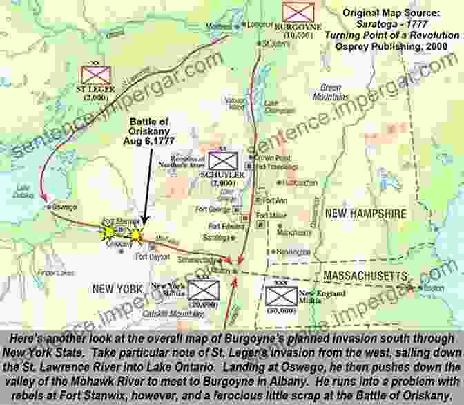 Map Of The Saratoga Campaign Battles Of The Revolutionary War 1775 1781 (Major Battles And Campaigns)