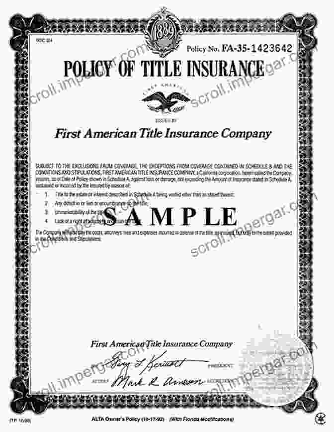 Sample Title Insurance Policy Life After Debt: Licensed Author Of Title Law Insurance Curriculum And Federally Licensed Tax Preparer By: Wanda D Casey