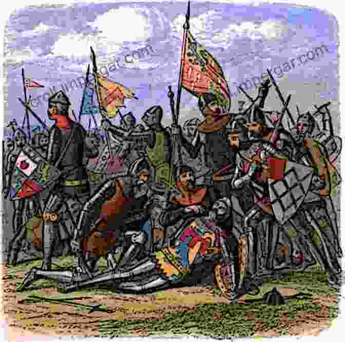 The Clashing Armies At The Battle Of Shrewsbury, With Percy Fighting Valiantly. Waterloo Messenger: The Life Of Henry Percy: Peninsular Soldier French Prisoner Of War