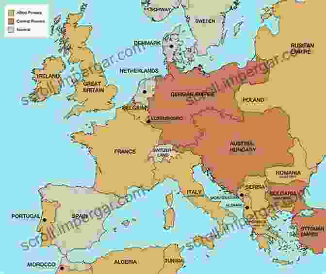 World Map Showing Pre World War One Alliances World War One: History In An Hour